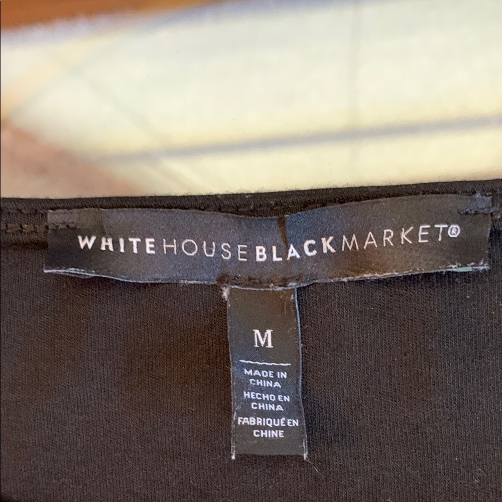 White House Black Market top with sequined cap sleeves - Picture 8 of 16